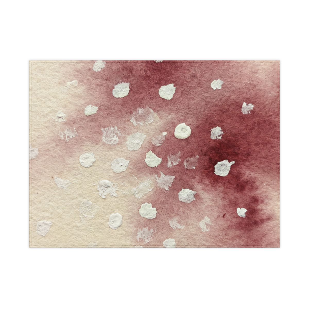 Toddler Blanket - Crimson Bloom Abstract Watercolor Art |...