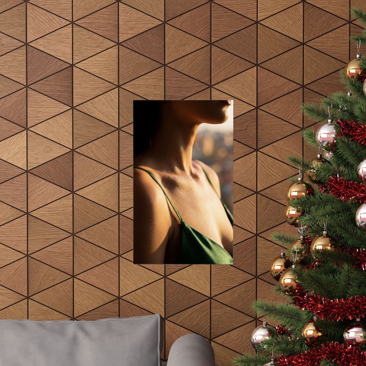 Matte Vertical Posters - Golden Hour Glow - Minimalist... |...