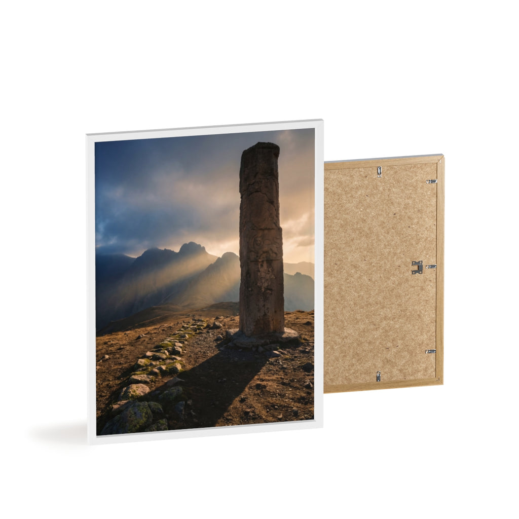 Wooden Frame Poster - Majestic Peak