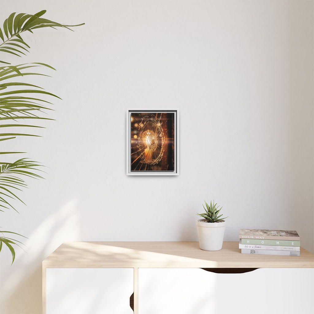 Framed Matte Canvas - Shattered Glass
