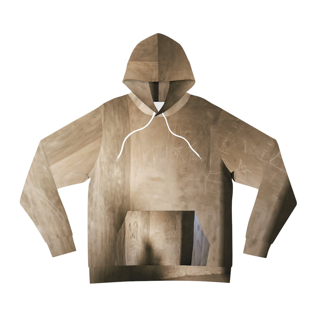 Fashion Hoodie - Shadows of the Citadel moody architectural...