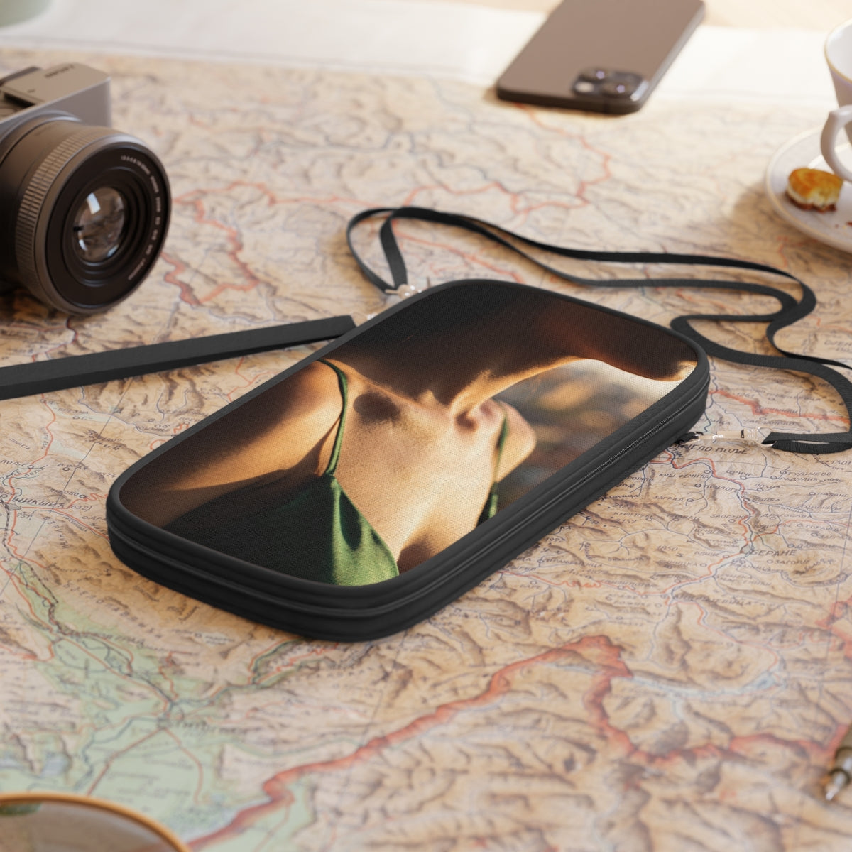 Golden Hour Passport Wallet - Emerald Sunset | Echovira...