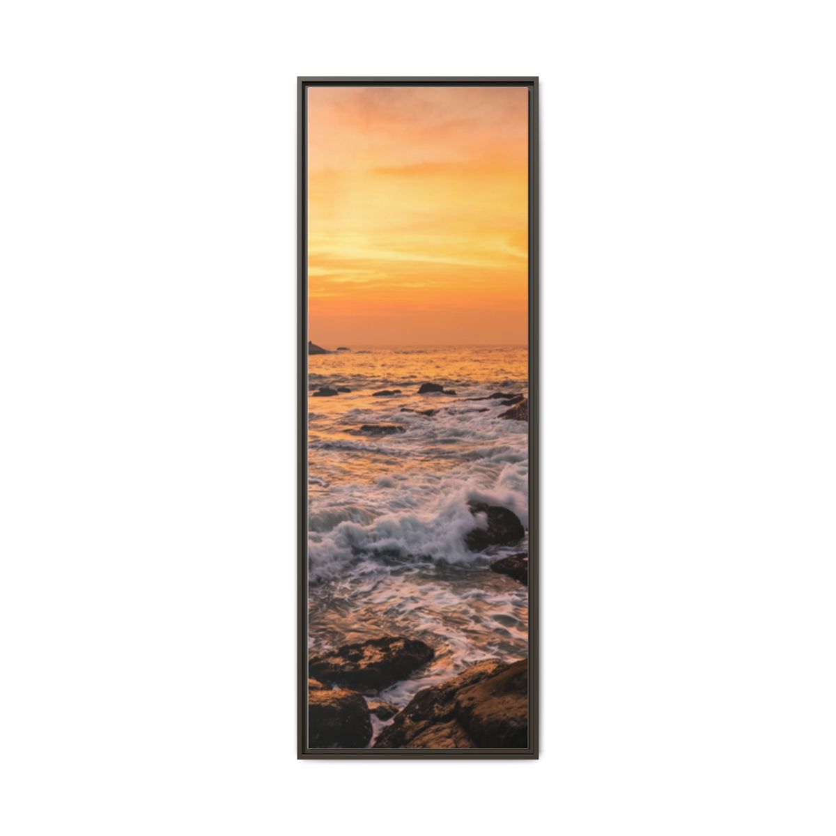 Framed Matte Canvas - Majestic Golden Coast