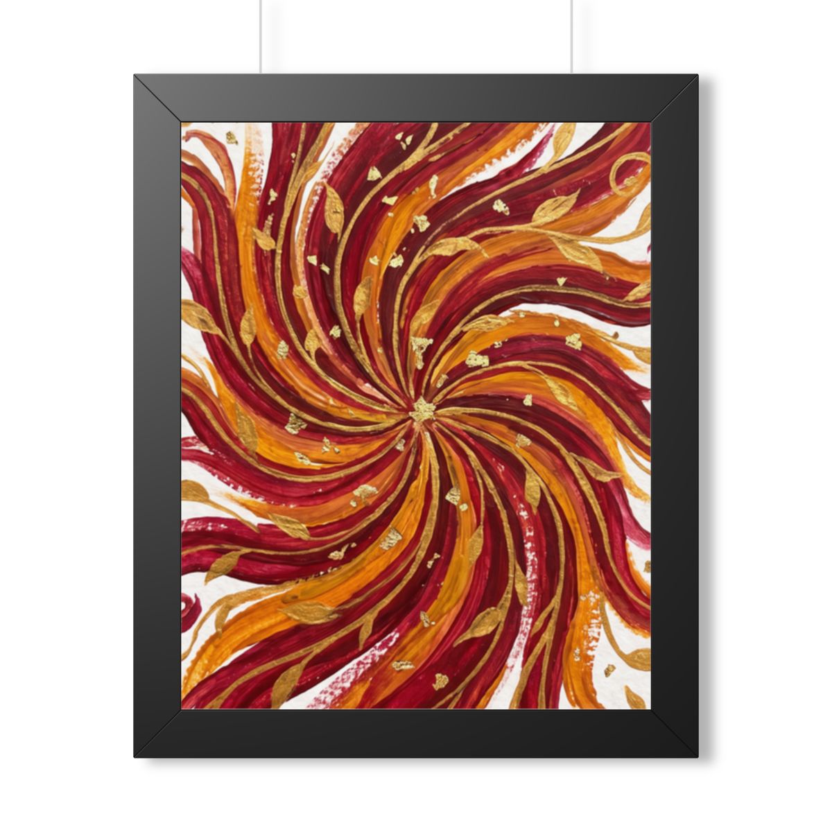 Framed Vertical Poster - Gilded Solstice Art — Black (11×14...