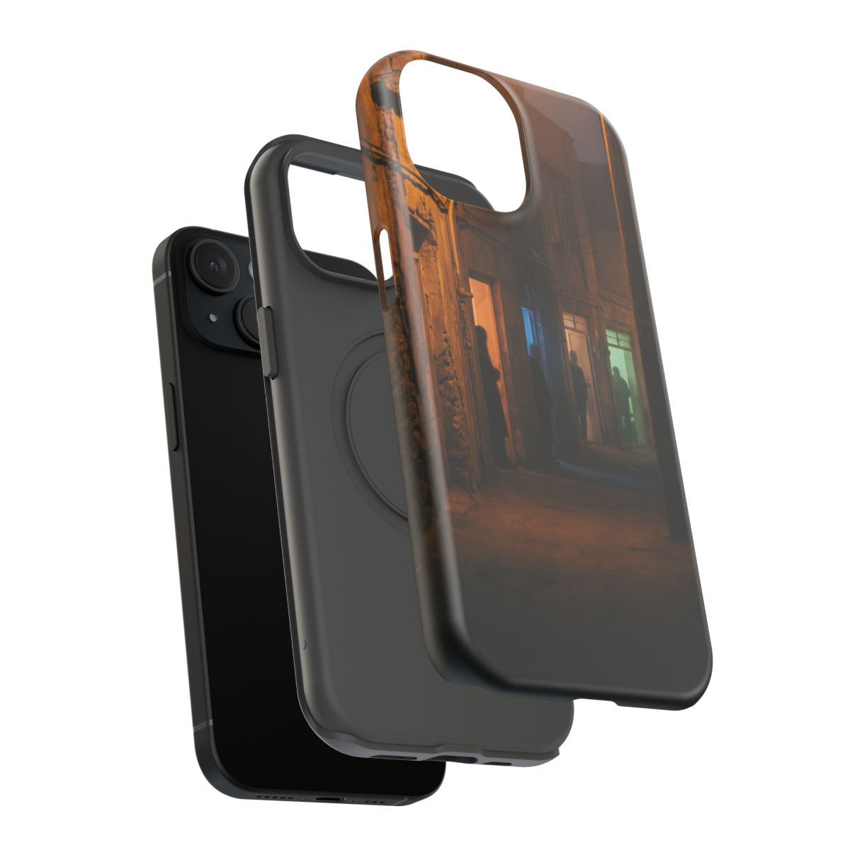 Impact-Resistant Apple iPhone Cases - Shadows of the City | iPhone 17 Pro Max, 17 Pro, 17 Air & More