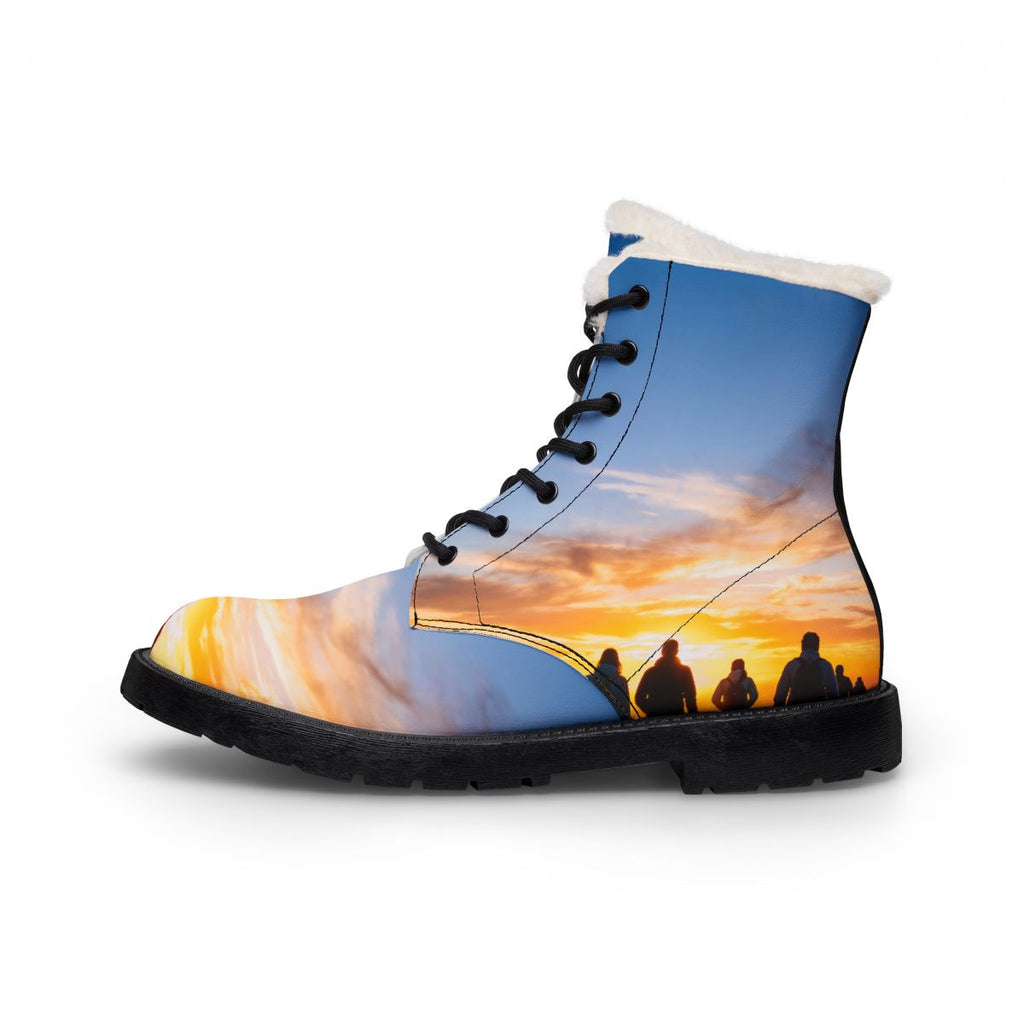 Damenstiefel aus Fell und Leder - Golden Trek