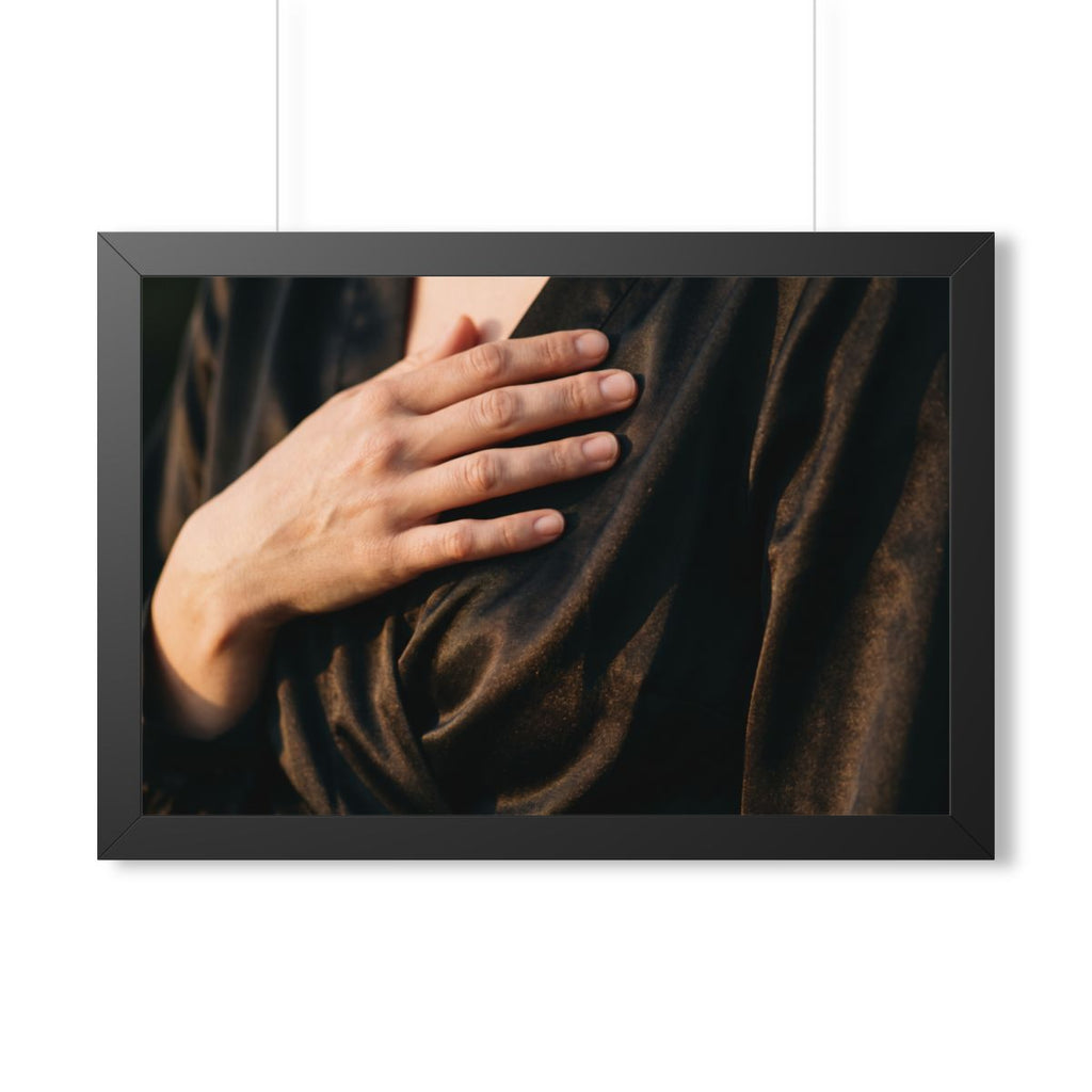 Framed Horizontal Poster - Sunset Satin — Black (14×11... |...
