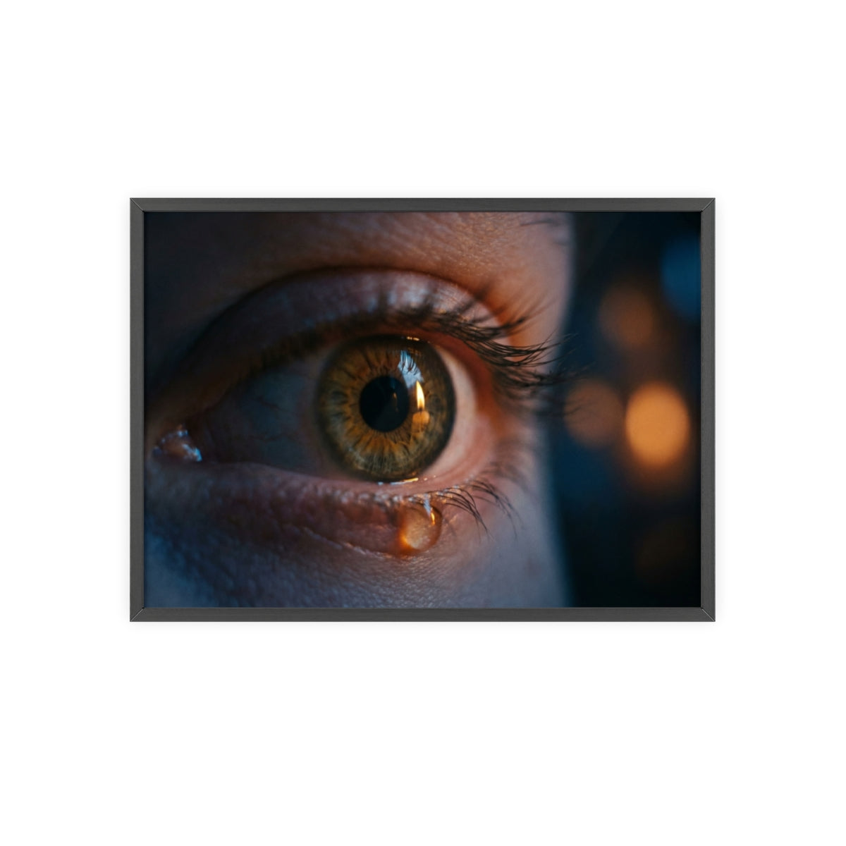Poster mit Holzrahmen – Eye Art