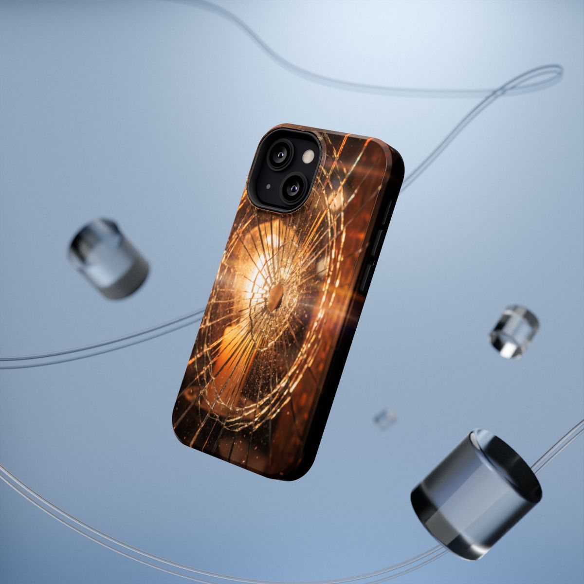 Impact-Resistant Case - Moody Fractured Glass— sizes part 1/2