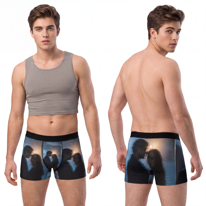 Men's Boxer Briefs - Midnight Reflections - Moody Men's Underwear