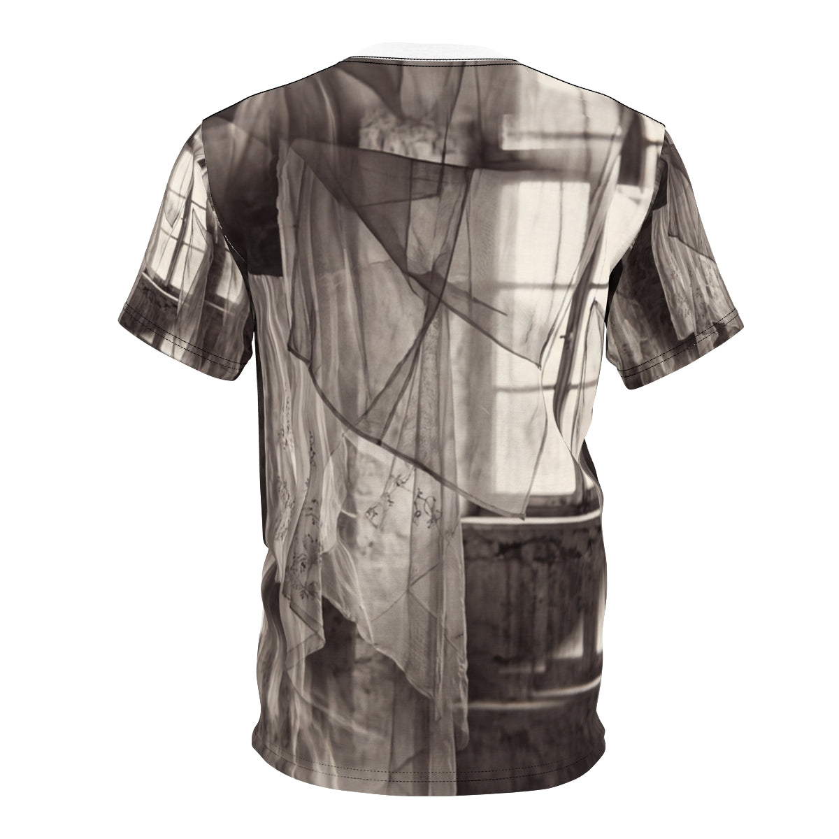 Unisex Cut & Sew Tee - Spectral Veils | Echovira Gallery