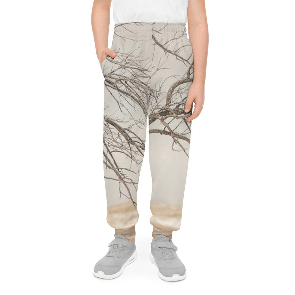 Youth Joggers - Silent Branches Winter Landscape Photo |...