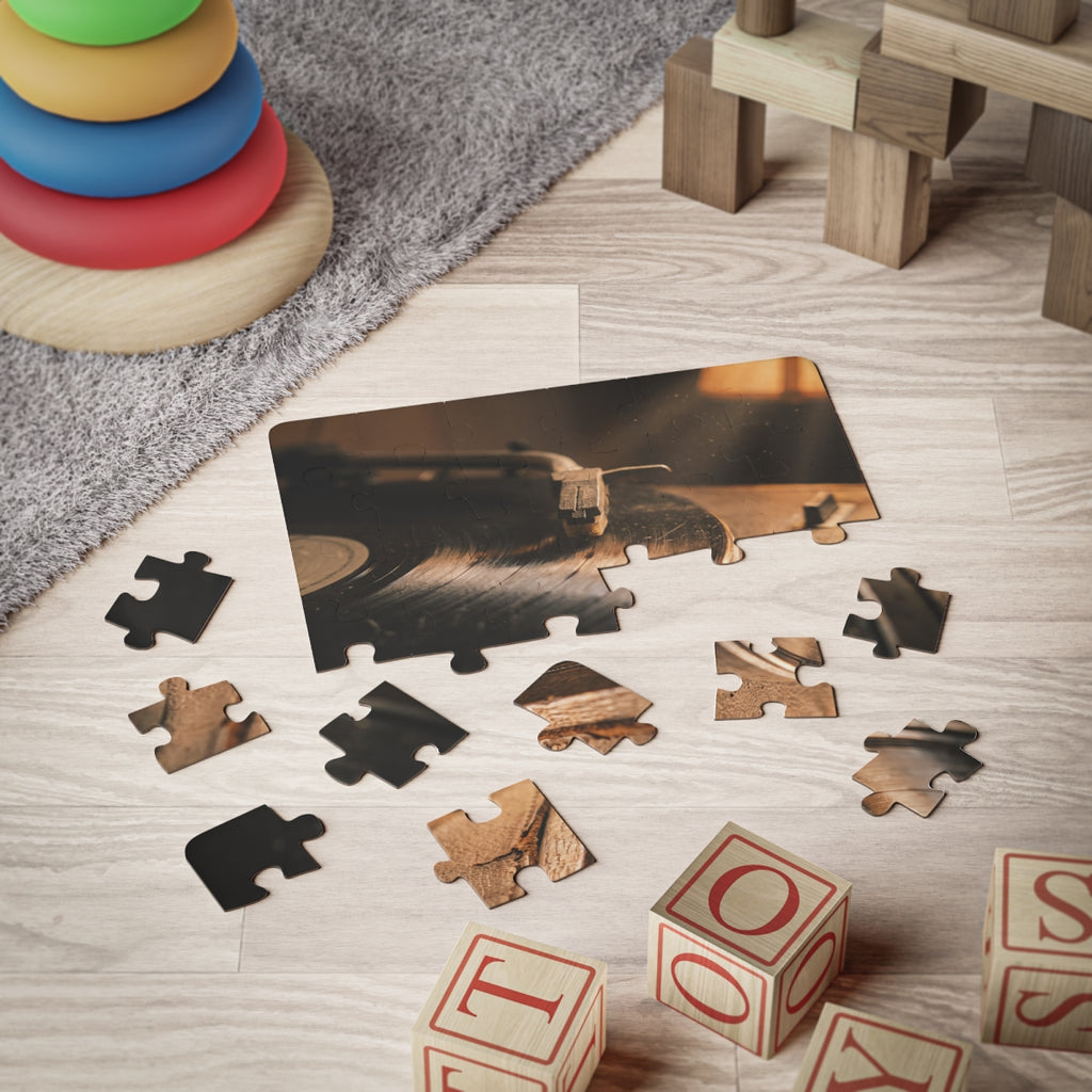 Kids' Vinyl Turntable 30-Piece Art Puzzle