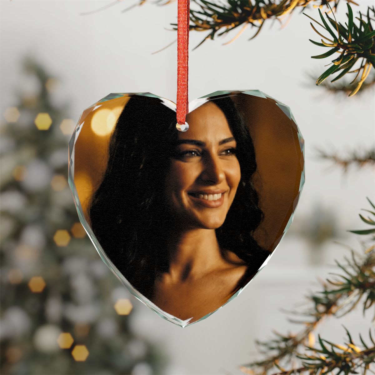 Crystal Glass Ornament - Golden Hour Portrait - Midnight......