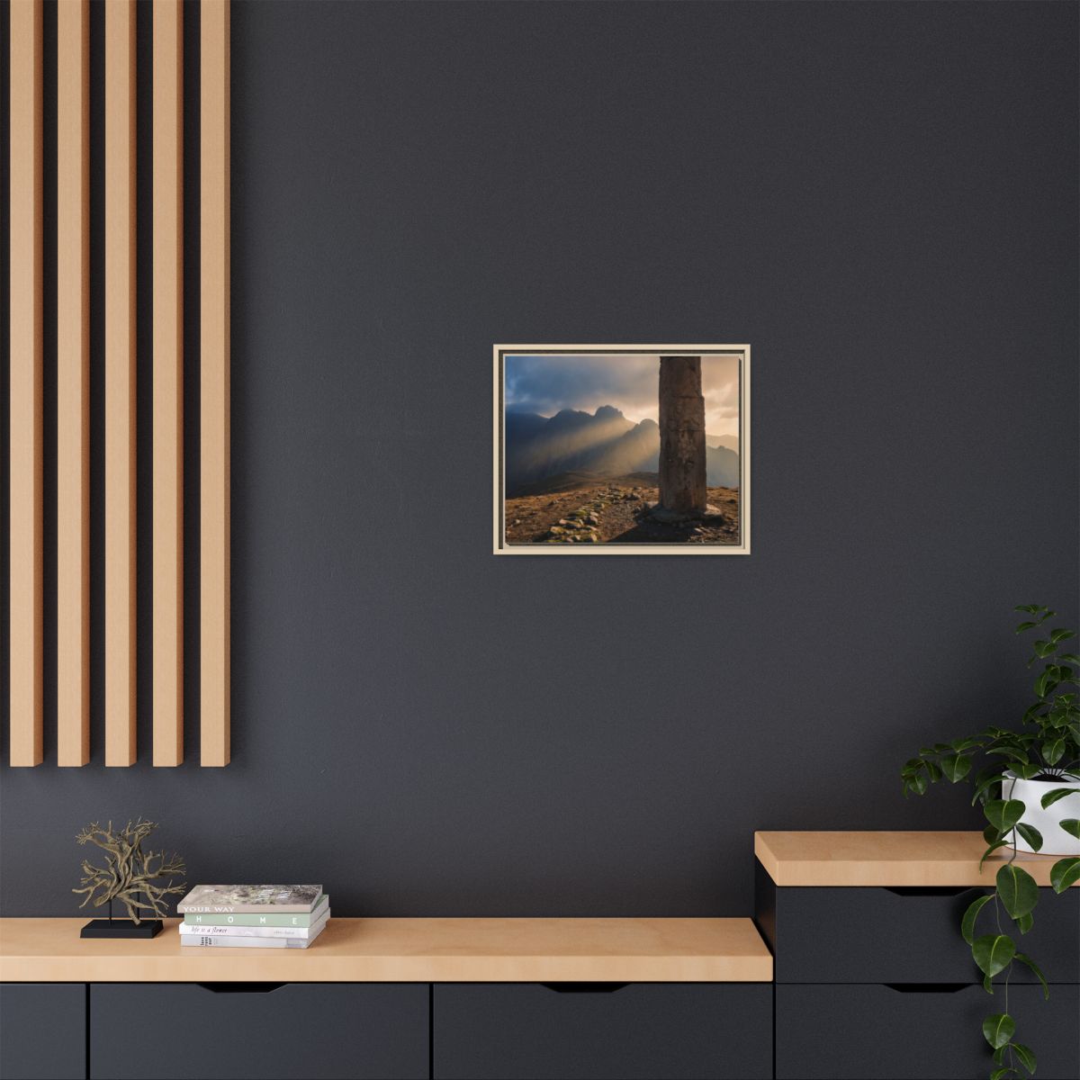 Framed Matte Canvas - Sun Peak