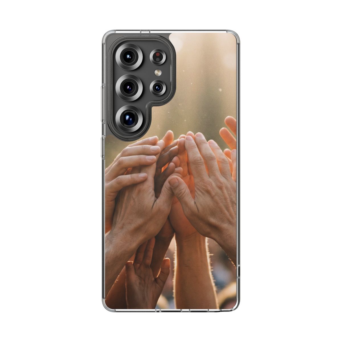 Clear Impact-Resistant Cases - Golden Rays of Unity Wall Art...