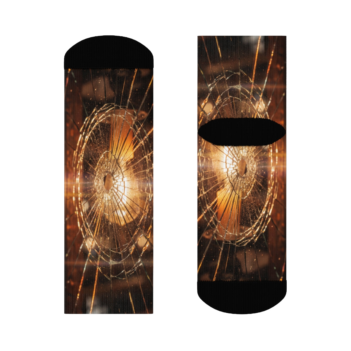 Crew Socks - Cinematic Fractured Glass