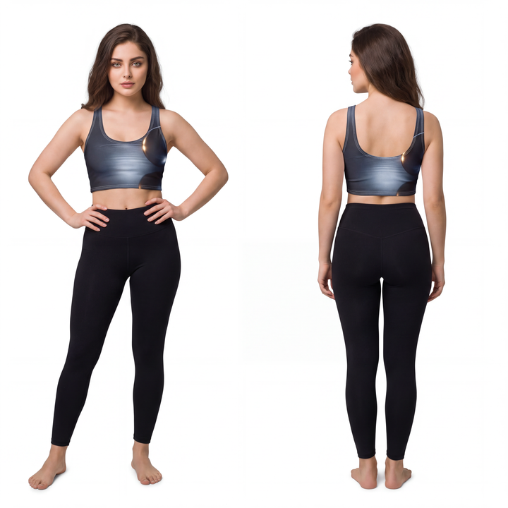 Sports Bra - Midnight Water Orbit