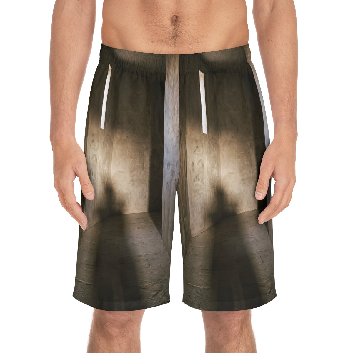 Men's Board Shorts - Shadows of the Citadel moody... |...