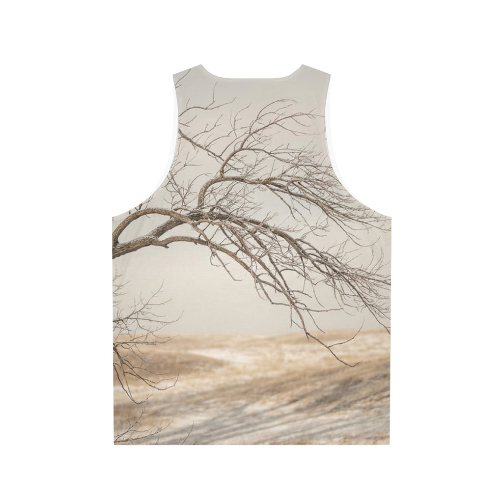 Men's Unisex Tank Top - Silent Branches Winter Landscape Art...
