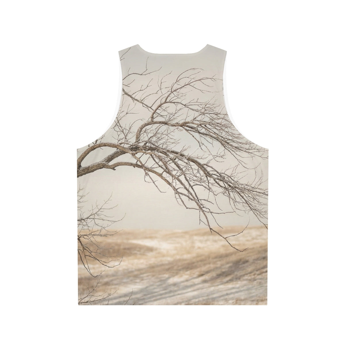 Men's Unisex Tank Top - Silent Branches Winter Landscape Art...