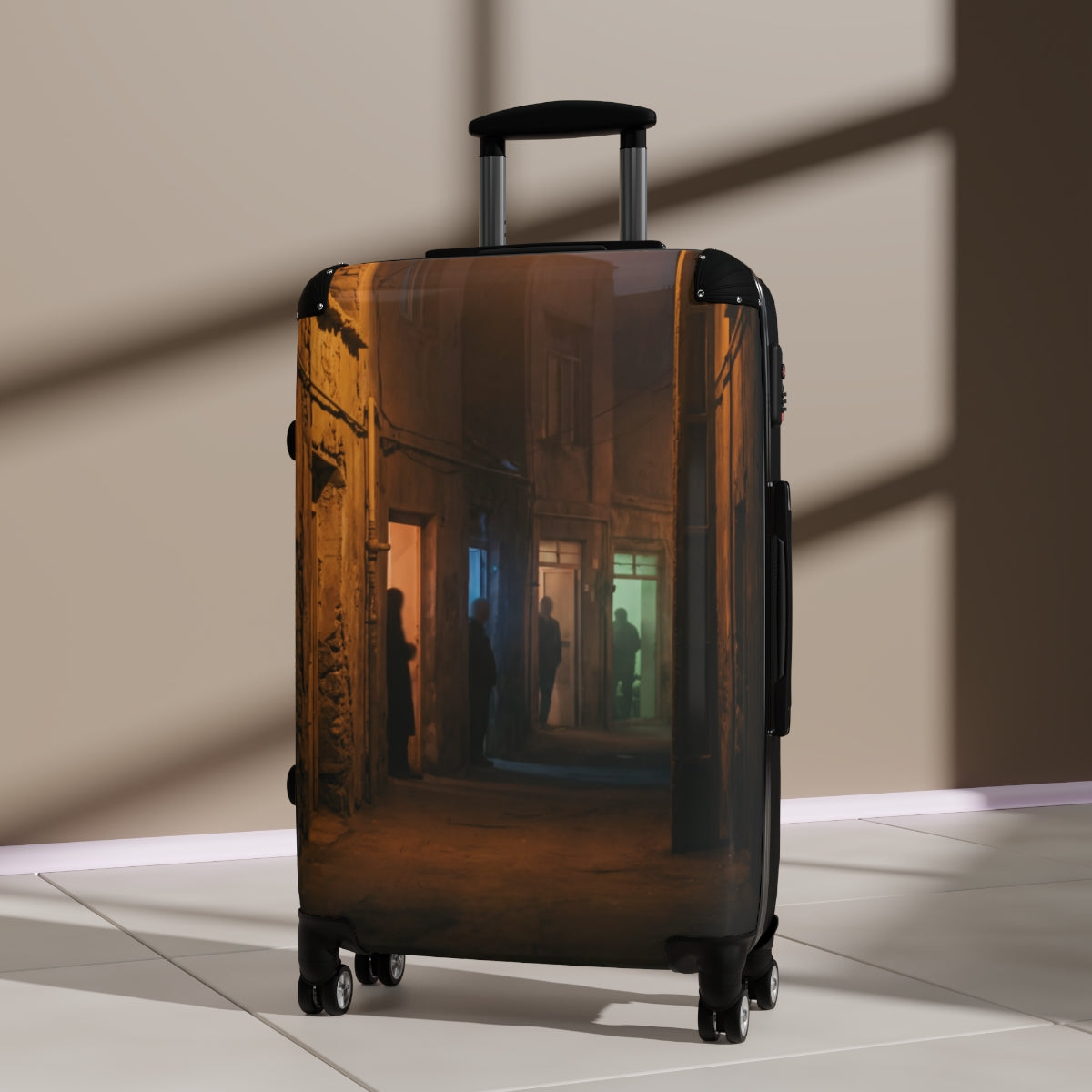 Suitcase - Midnight Shadows Alleyway | Echovira Gallery