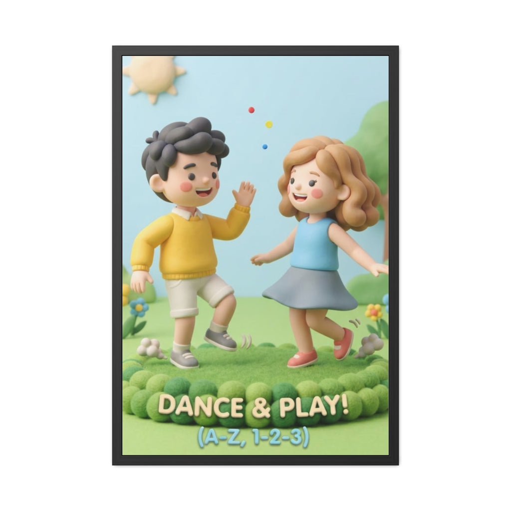 Framed Poster - Joyful Meadow Friends — Portrait (8×12... |...