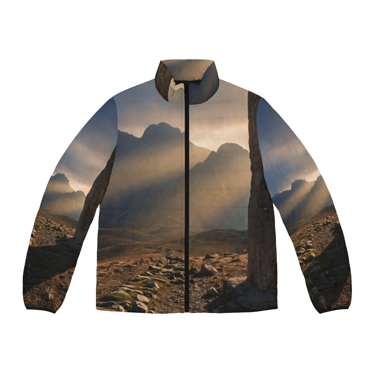 Men's Puffer Jacket - Mystic Monolith Ancient Persian... |...