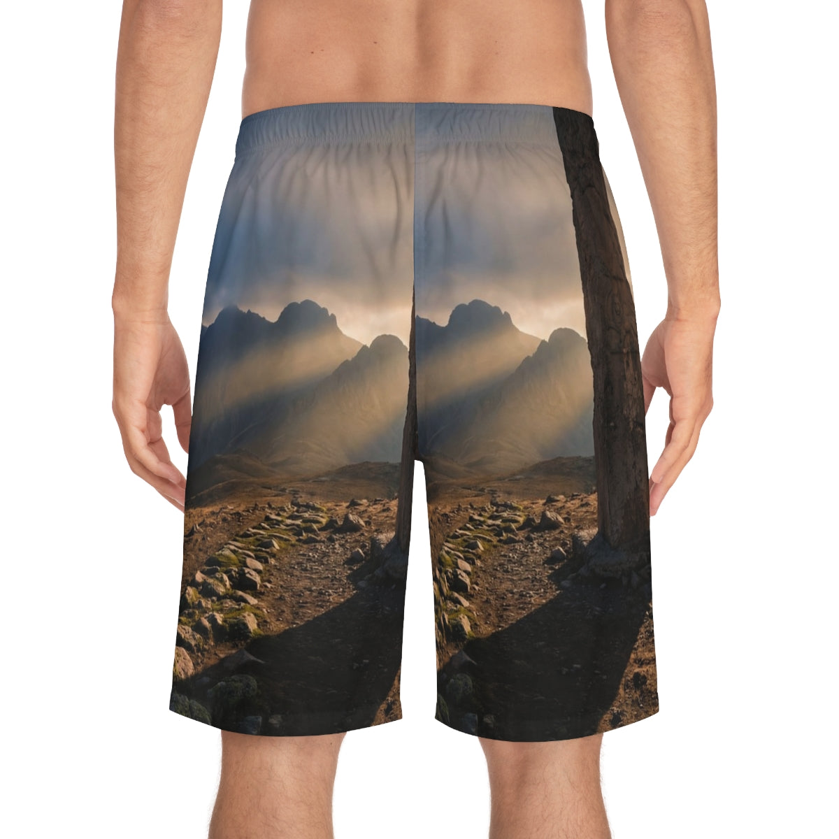Men's Board Shorts - Mystic Monolith Ancient Persian... |...
