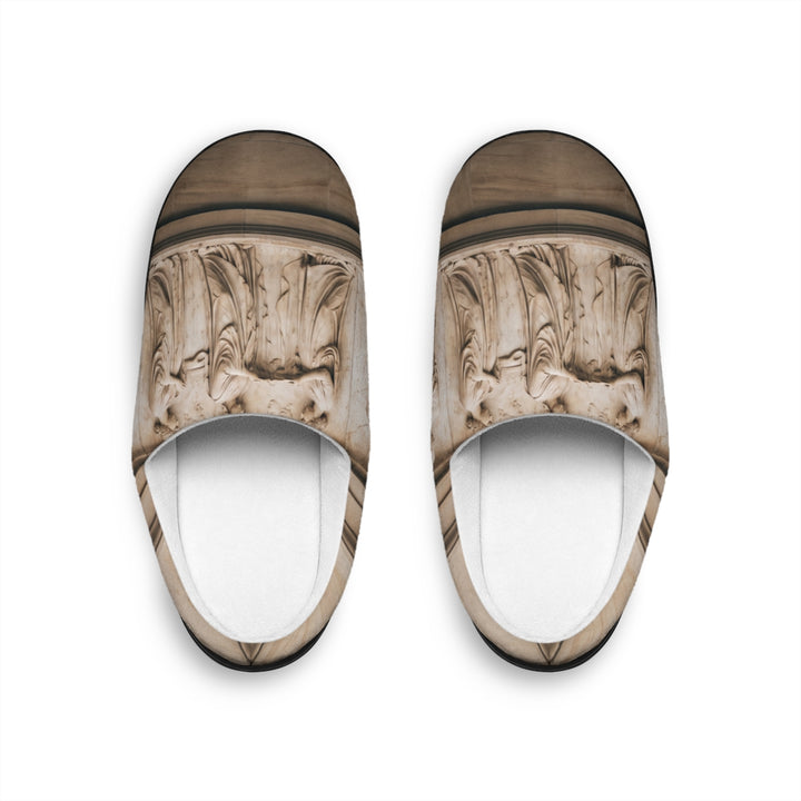 Women's Slippers - Classical Stone Frieze