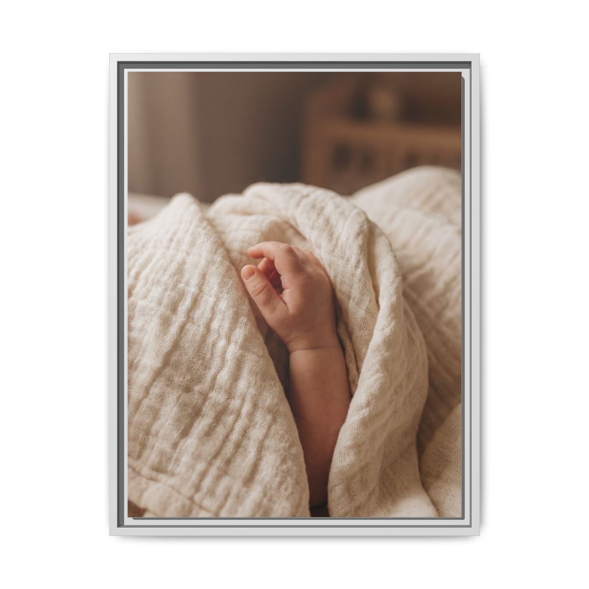 Matte Canvas, Framed - Neutral Nursery