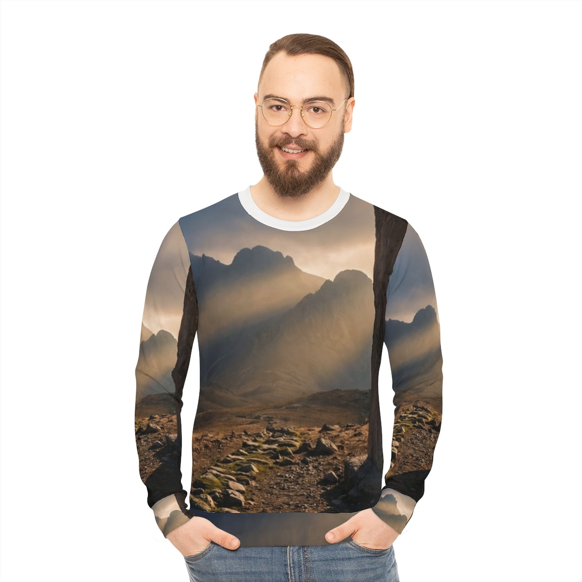Men's Lightweight Sweatshirt - Mystic Monolith Ancient... |...