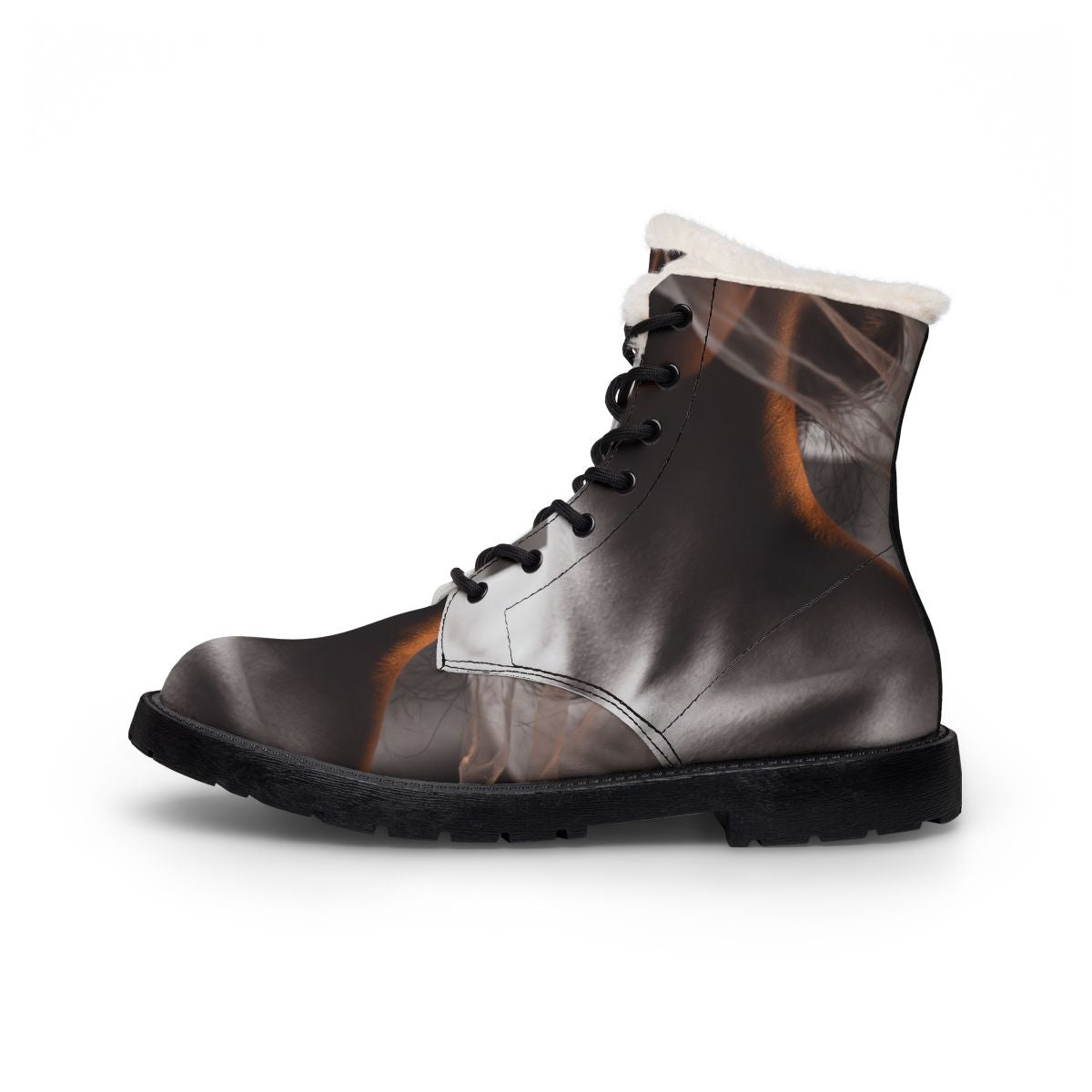 Men's Fur and Leather Boots - Veiled Step | Echovira Gallery