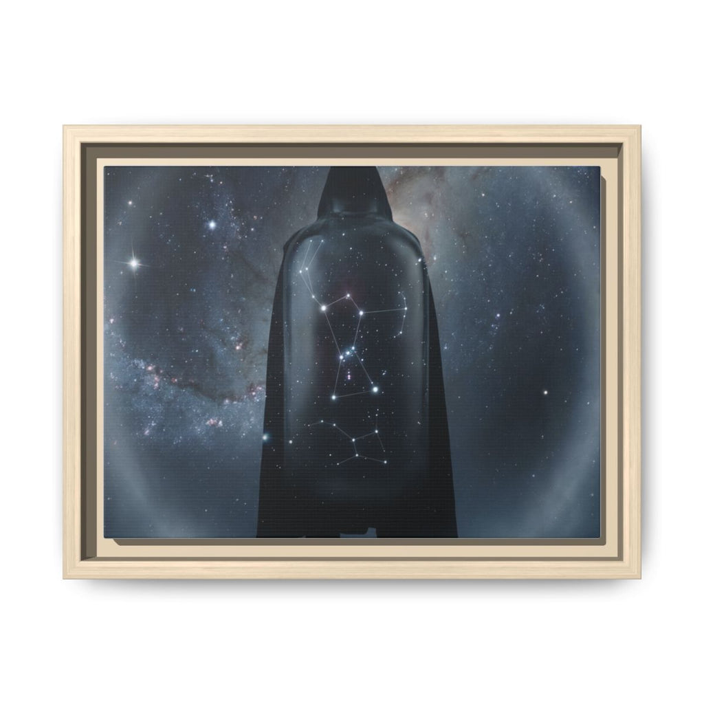 Framed Matte Canvas - Cosmic Sentinel — Natural / 1.25" (10×8, 12×9, 14×11, 16×12, 20×10, 18×12, 20×16, 24×16, 24×18, 36×12, 24×20, 32×16, 30×20, 30×24, 32×24, 48×16, 36×24, 48×24, 40×30, 60×20, 48×32, 60×30 & 60×40)