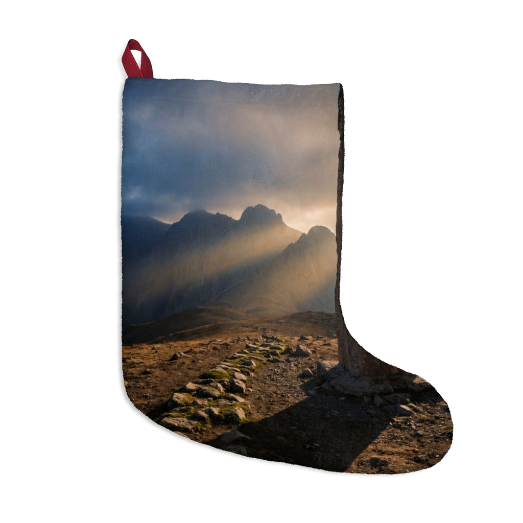 Christmas Stocking - Golden Peaks