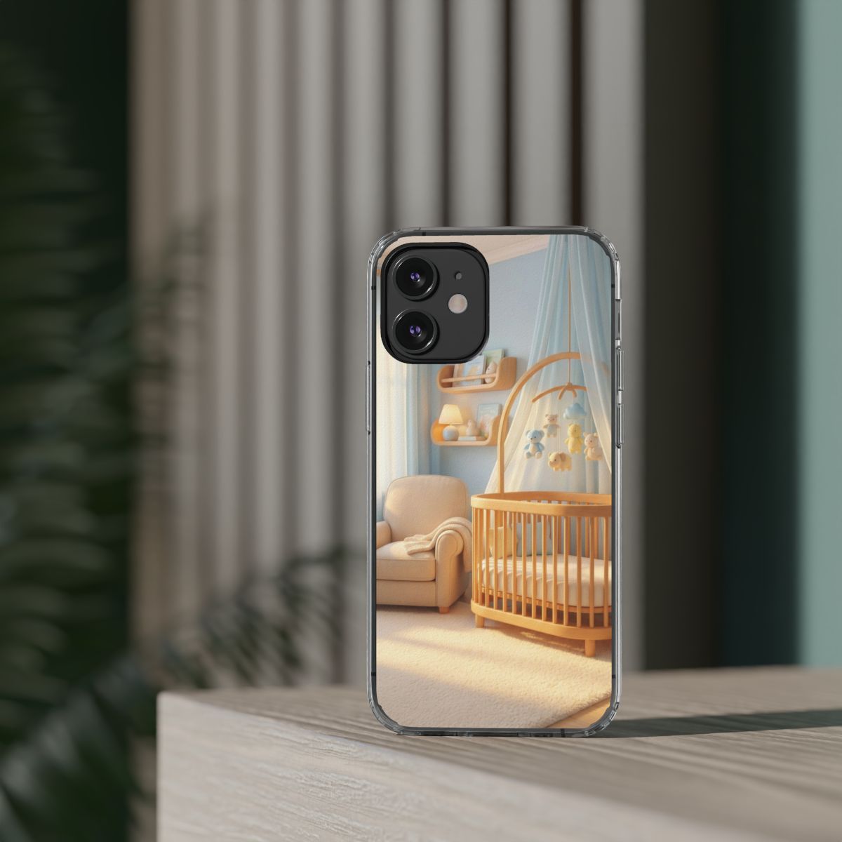 Clear Impact-Resistant Cases - Soft Blue Clear Phone Case...