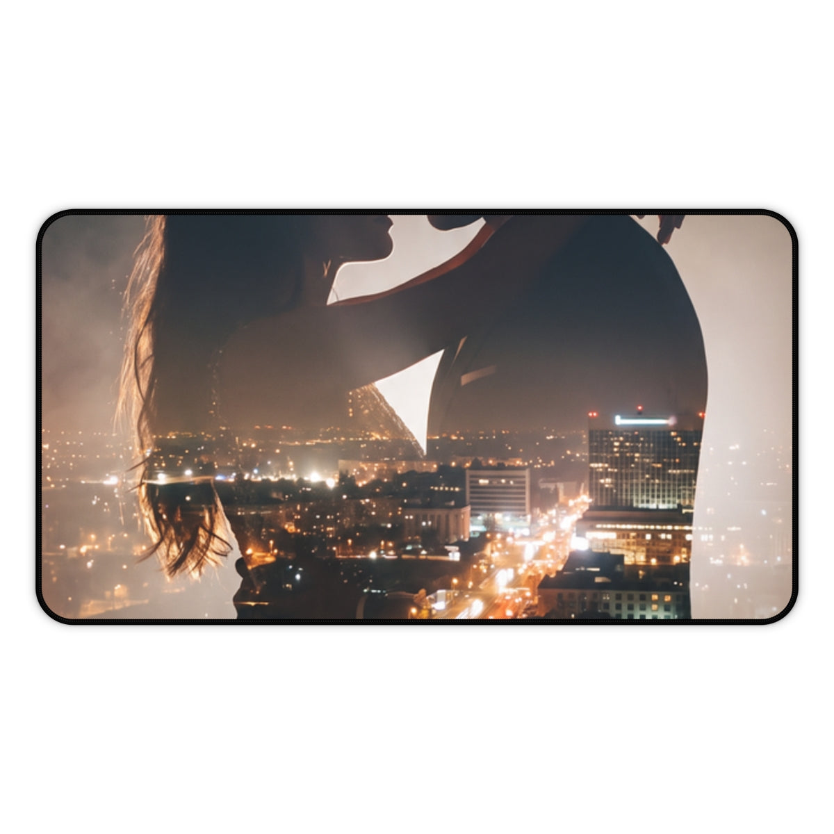 Desk Mat - Metropolitan Lovers Midnight | Echovira Gallery