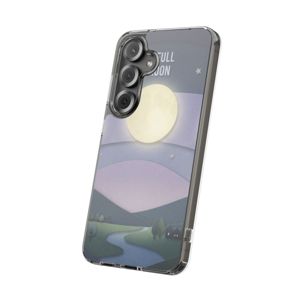 Clear Impact-Resistant Case - Moon | Echovira Gallery