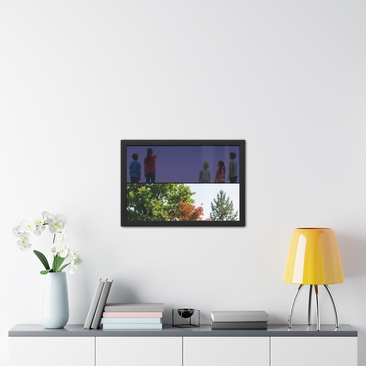 Framed Posters - Stardust & Forest Discovery — Landscape......