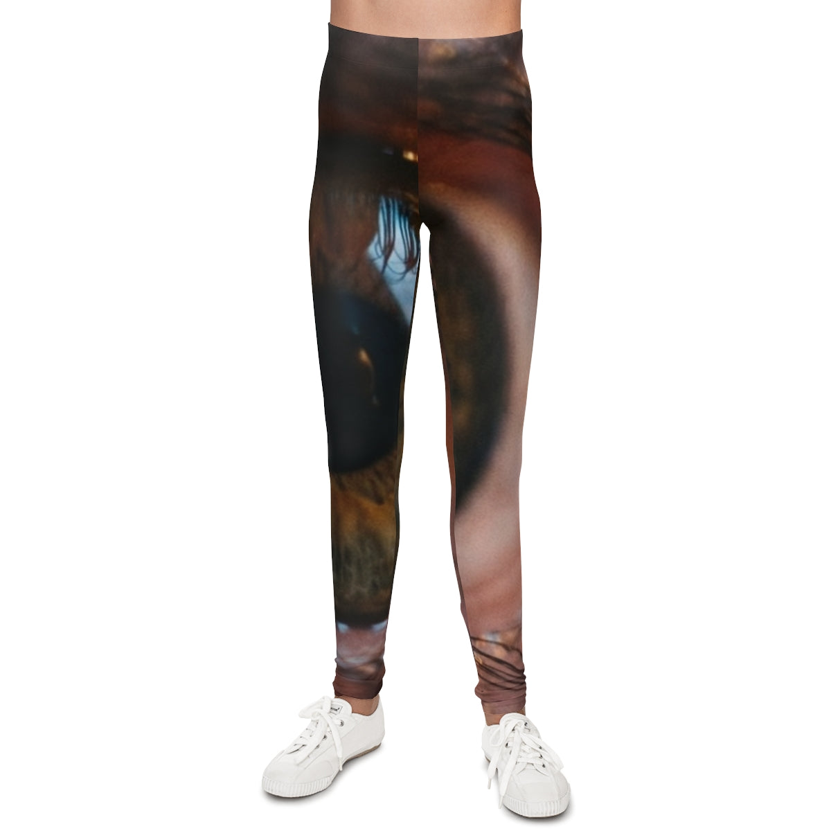 Youth Leggings - Amber Iris Reflection Fine Art Print |...