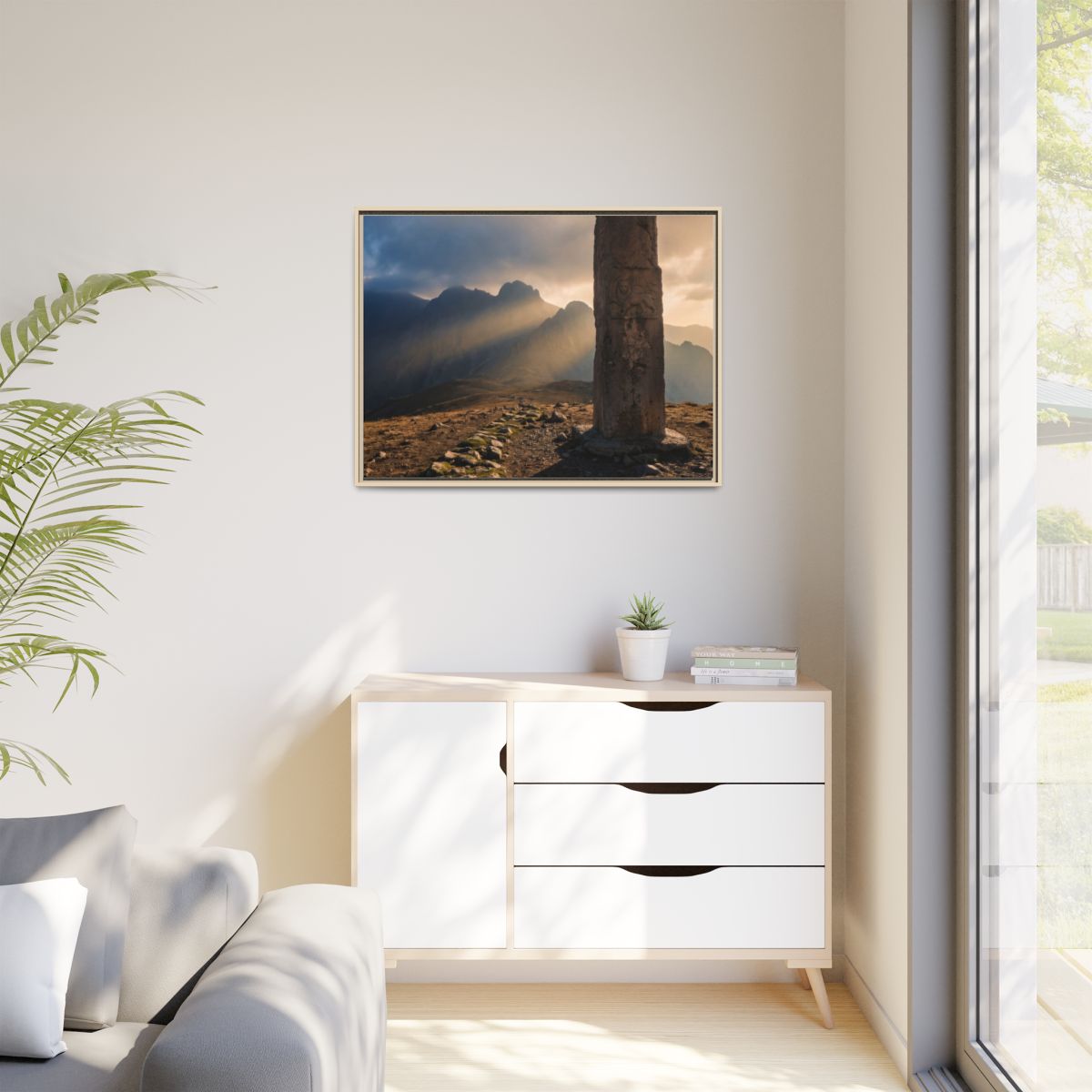 Matte Canvas, Framed - Mystic Monolith Ancient Persian... |...