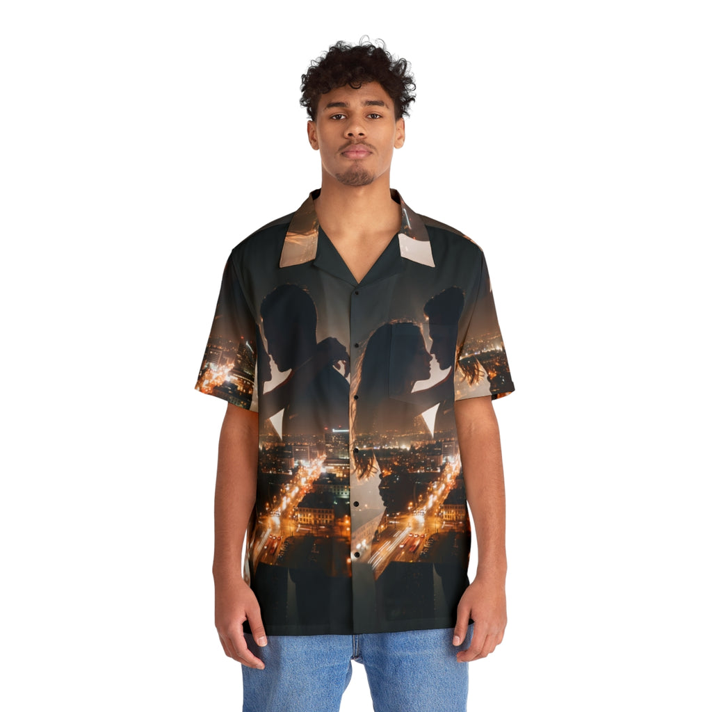 Men's Hawaiian Shirt - Midnight City Romance | Echovira...