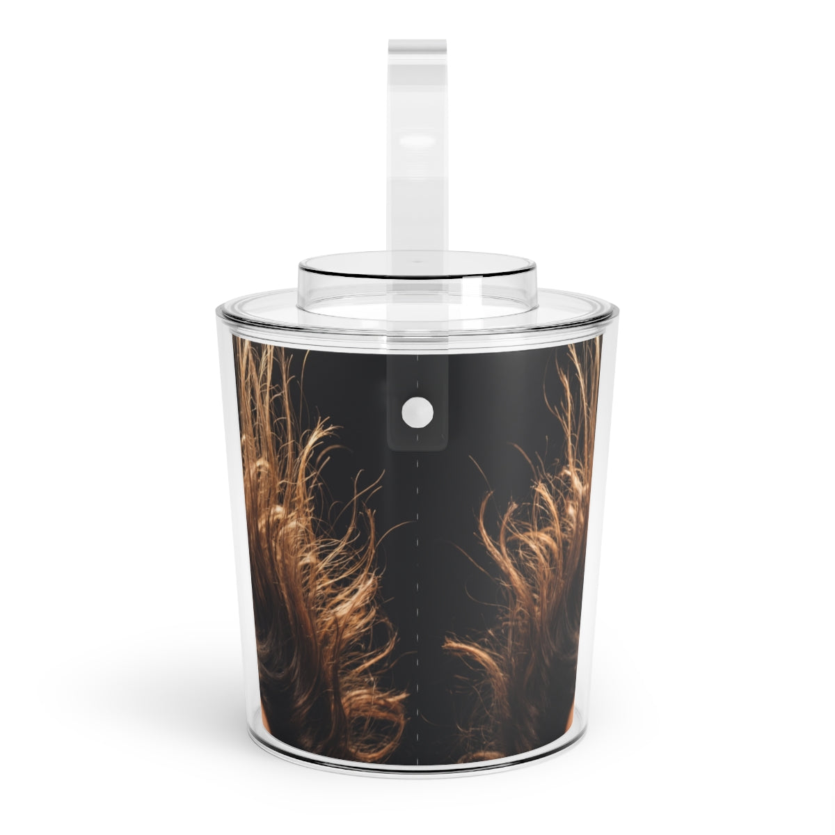 Ice Bucket with Tongs - Wild Currents Untamed Hair Art |...