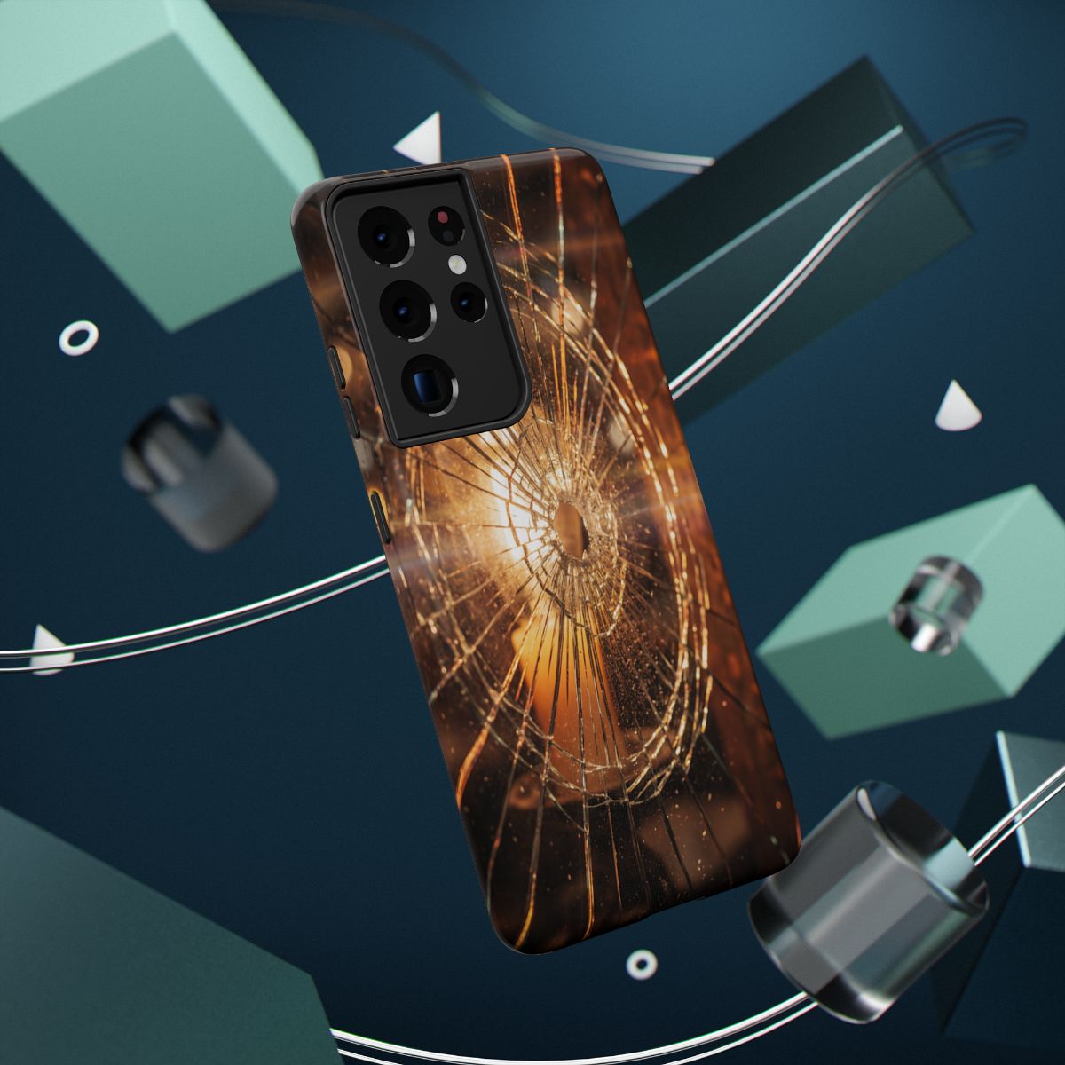 Impact-Resistant Case - Moody Fractured Glass