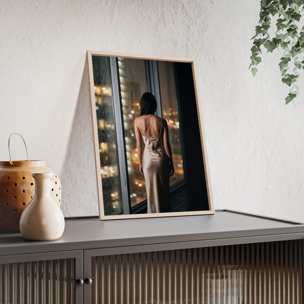 Framed Poster - Cinematic Window View