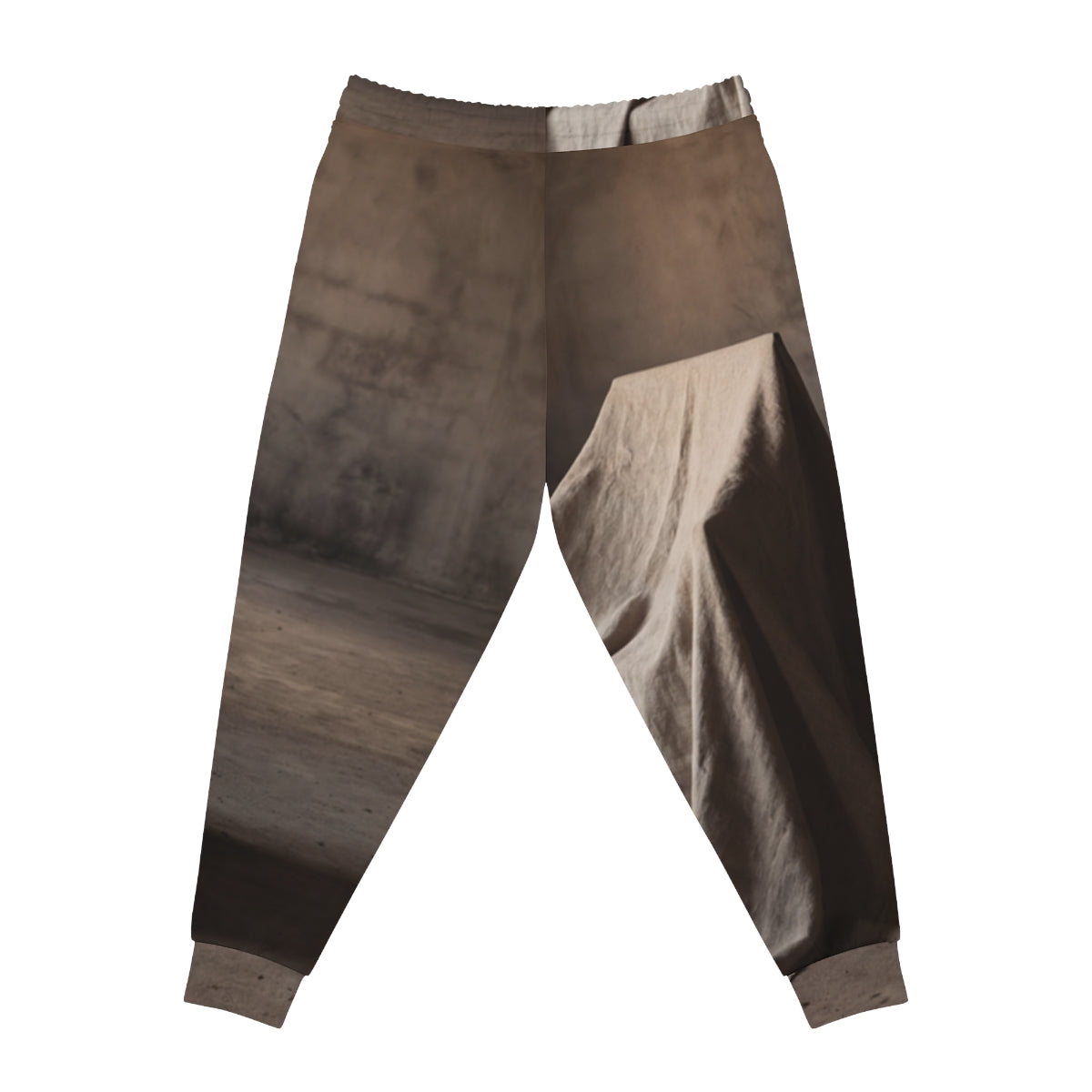 Men's Athletic Joggers - Silent Chamber Shadowed Chair Art...