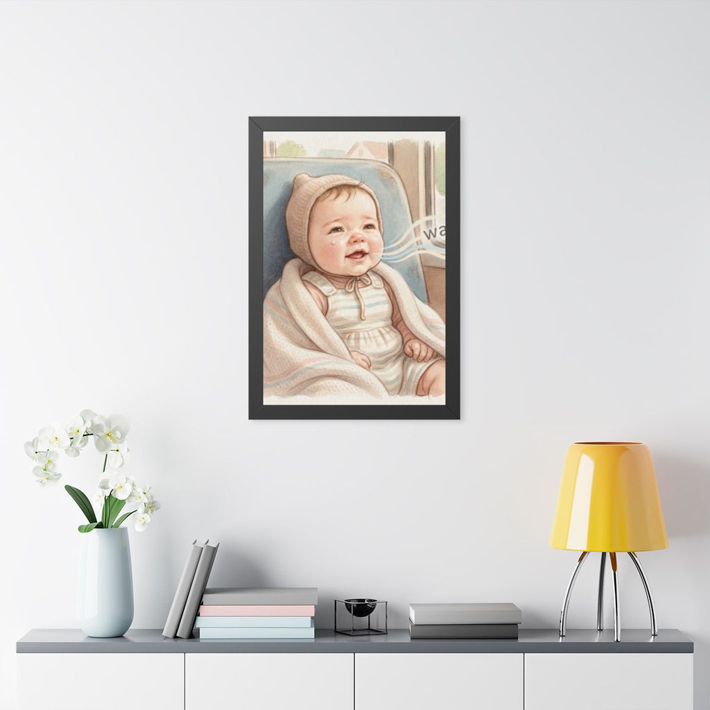 Framed Vertical Poster - Sweet Baby — Black (11×14, 12×16......