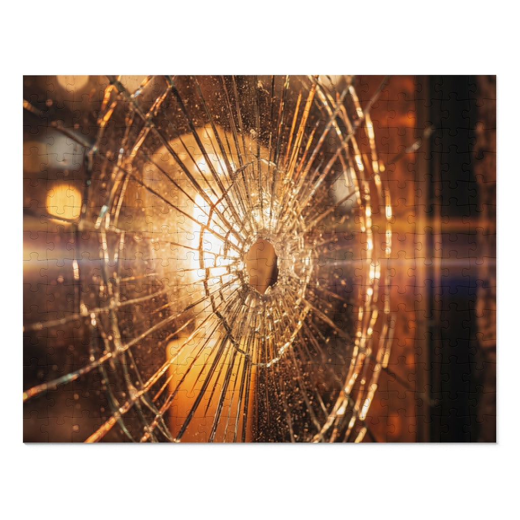 Jigsaw Puzzle with Tin - Fractured Light Glass Art... |...
