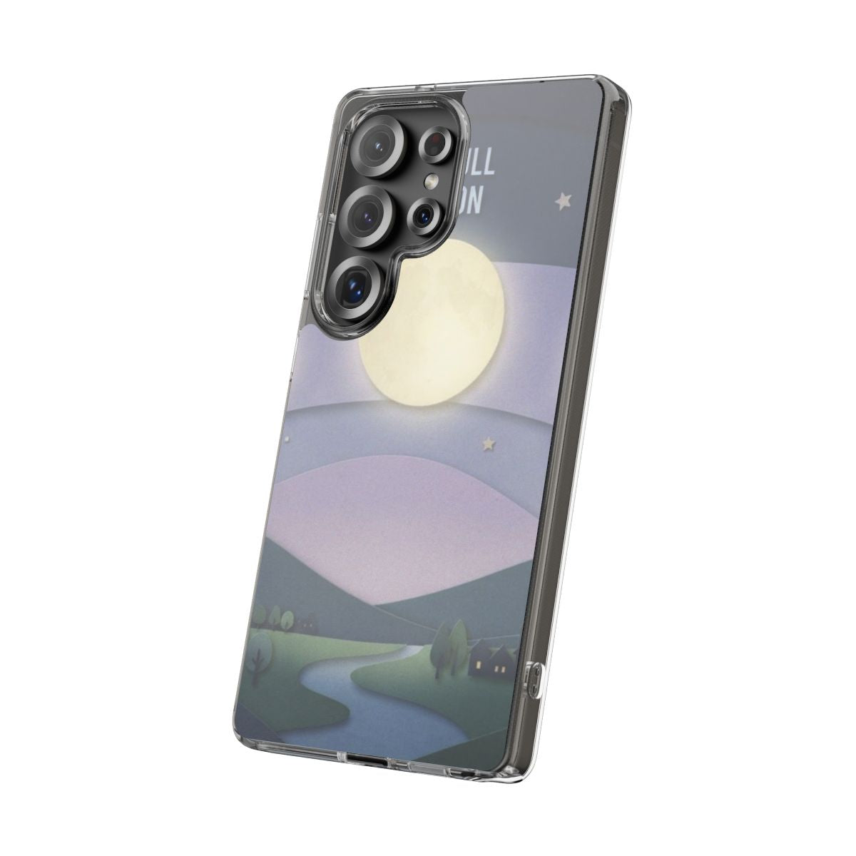 Clear Impact-Resistant Case - Moon | Echovira Gallery