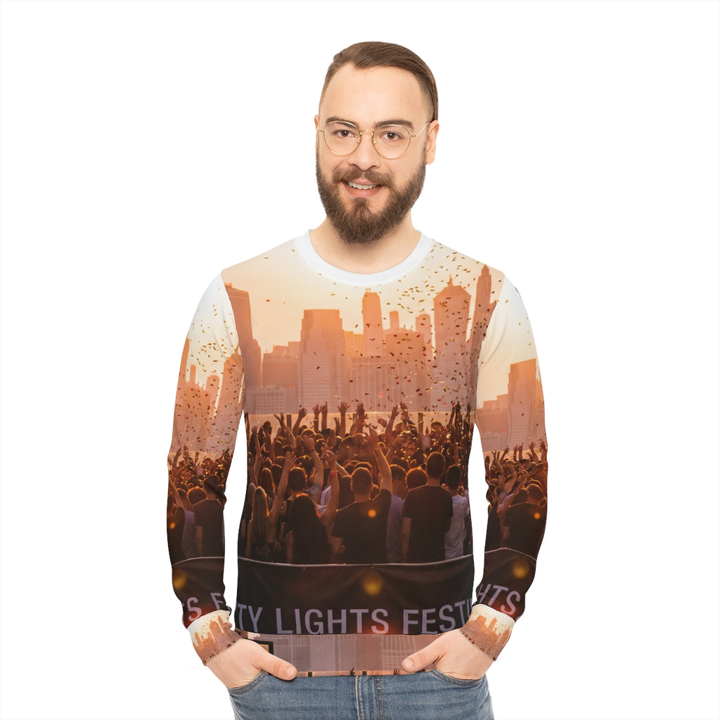 Men's Lightweight Sweatshirt - City Lights | Echovira...